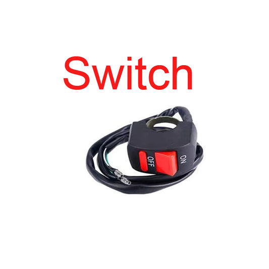 Asphalt Grip Motorcycle Auxiliary Light Switch